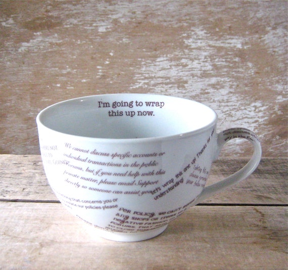 Etsy Forums Mug, I'm Going to Wrap This Up Now Coffee Cup, Large ...