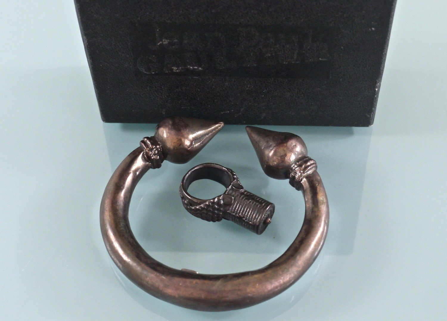 SALE--Vintage Jean Paul Gaultier Ring Bracelet Set