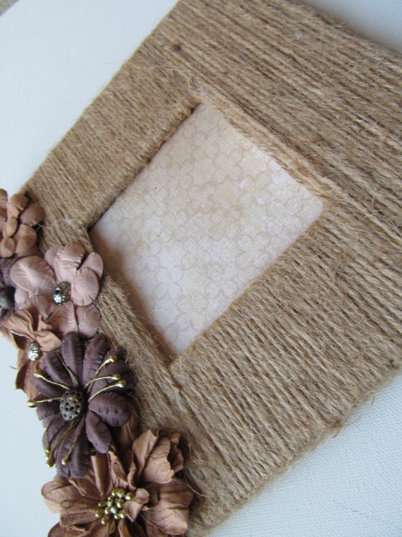 Twine Jute Picture Frame Rustic Home Decor