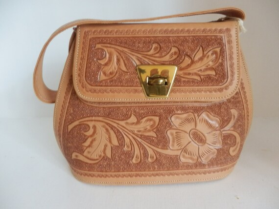 Vintage Womens Mexican Leather Handbag NEW with TAGS Mitla