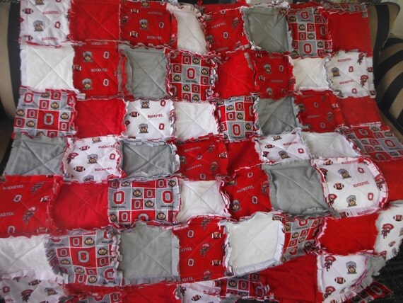 OHIO STATE Rag Quilt