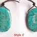 Beautiful Natural Unstabilized Chrysocolla Large Sized Pendant with large drilled hole P1023