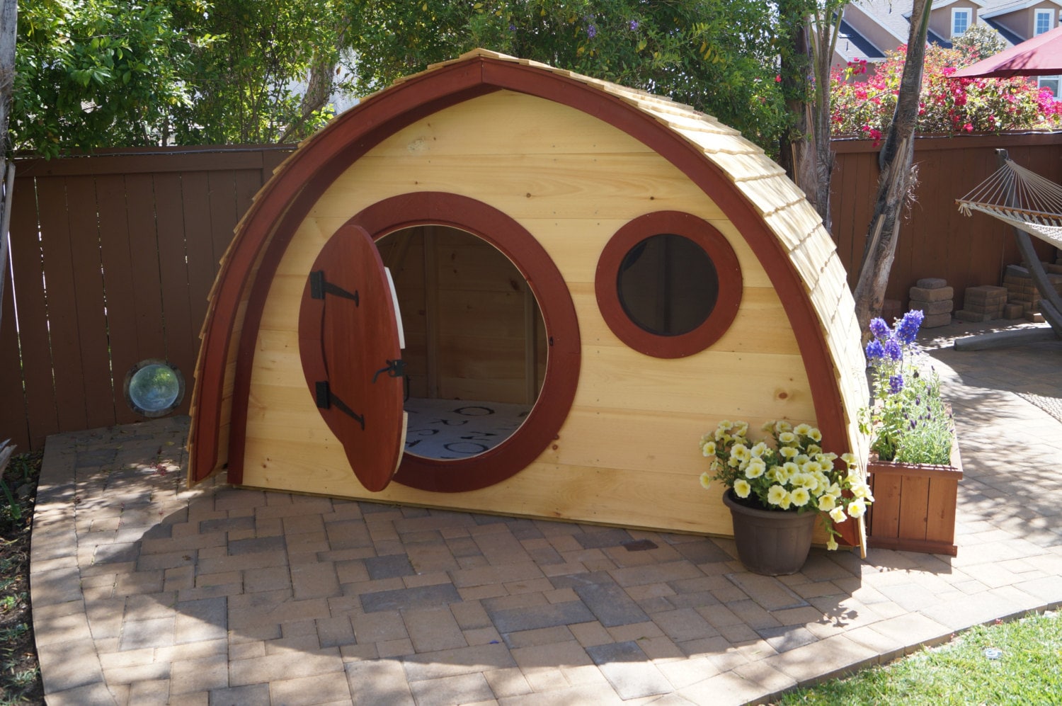 Hobbit Hole Playhouse Kit WITH cedar clapboard roofing
