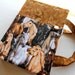 Horses themed purse style book or Bible cover with bookmark and 3 pockets.