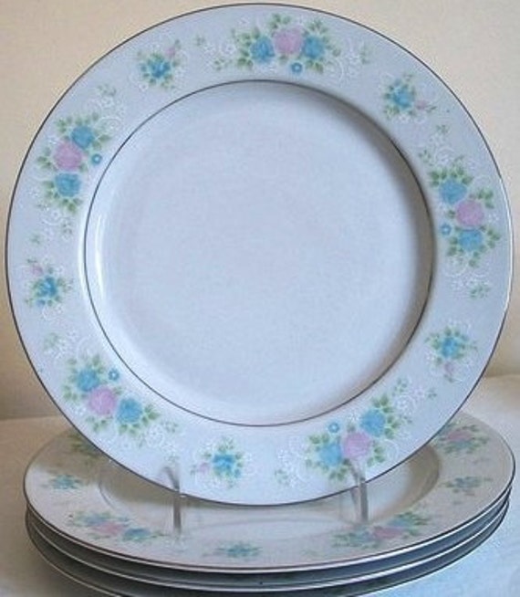 12 Prestige China Garden China Dinner Plates 10.5 by EatAtJos