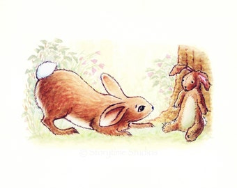 Nursery Art Print Alligator Reading Bedtime by StorytimeStudios