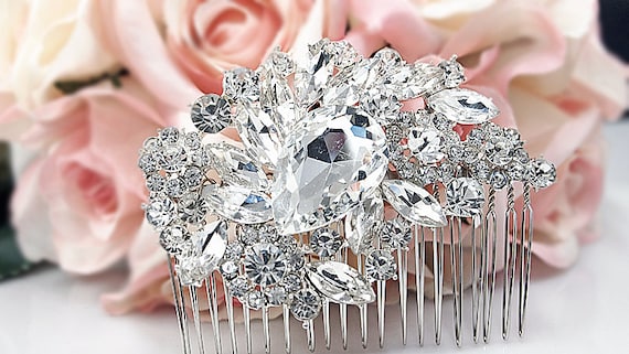 Bridal Hair Comb Rhinestone Hair Comb Wedding Comb Il_570xn