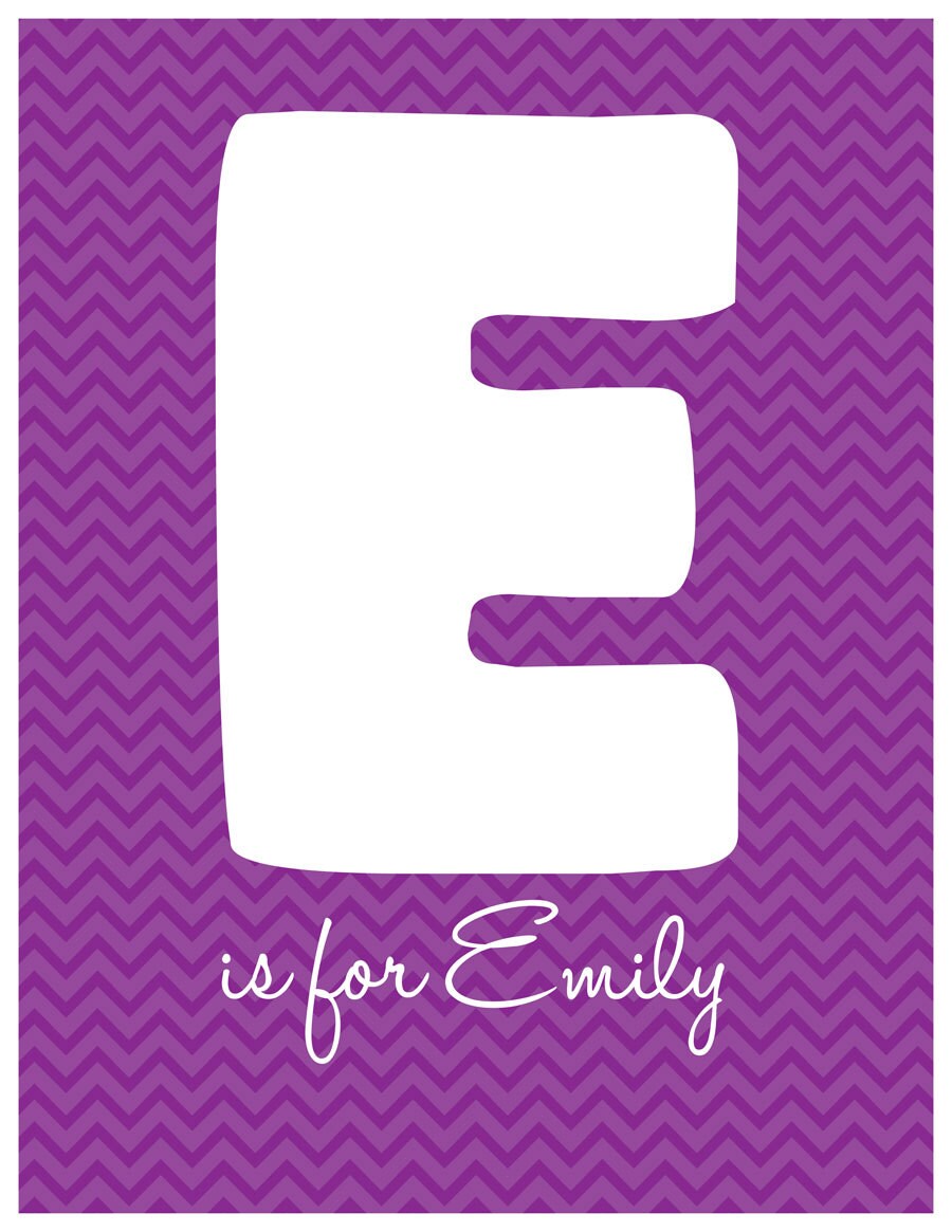 Chevron Wallpapers with Name Emily