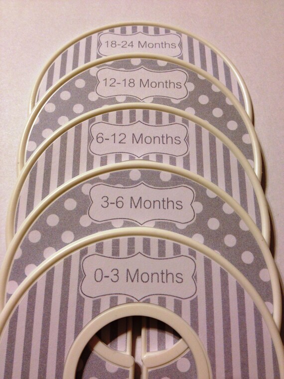 5 Custom Baby Closet Dividers Organizers in by GinaMarieOriginals