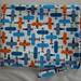Made to Order: Organic Large Wet Bag, 12" X 15" zippered with snap handle, organic airplane print.