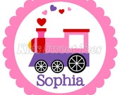 Valentine's Day Girl Train - personalized - digital image Il_170x135