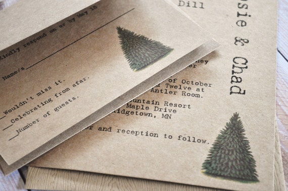 christmas tree wedding invitation rustic tree wedding christmas tree wedding invitation rustic tree wedding