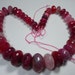 Magenta Pink Purple Crackle Agate Faceted Rondelle Graduating Beads Whole Strand 11.5mm - 21.5mm