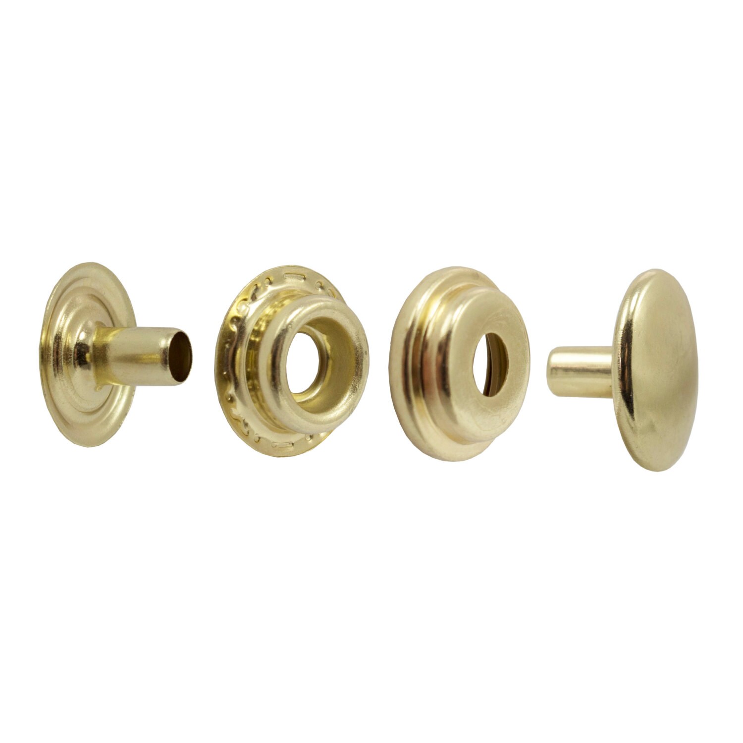 Line 24 Snaps Gold Plated 10 50 100 Pack 5/8 Cap