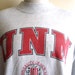 go lobos vintage 80's 90's UNM University of New Mexico college heather grey long sleeve graphic t-shirt men women unisex high crew neck