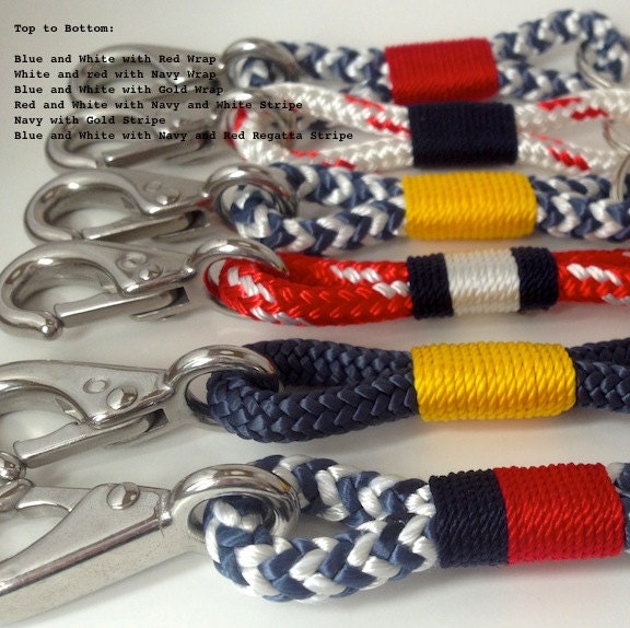 Nautical Rope Keychains by Buoy6 on Etsy