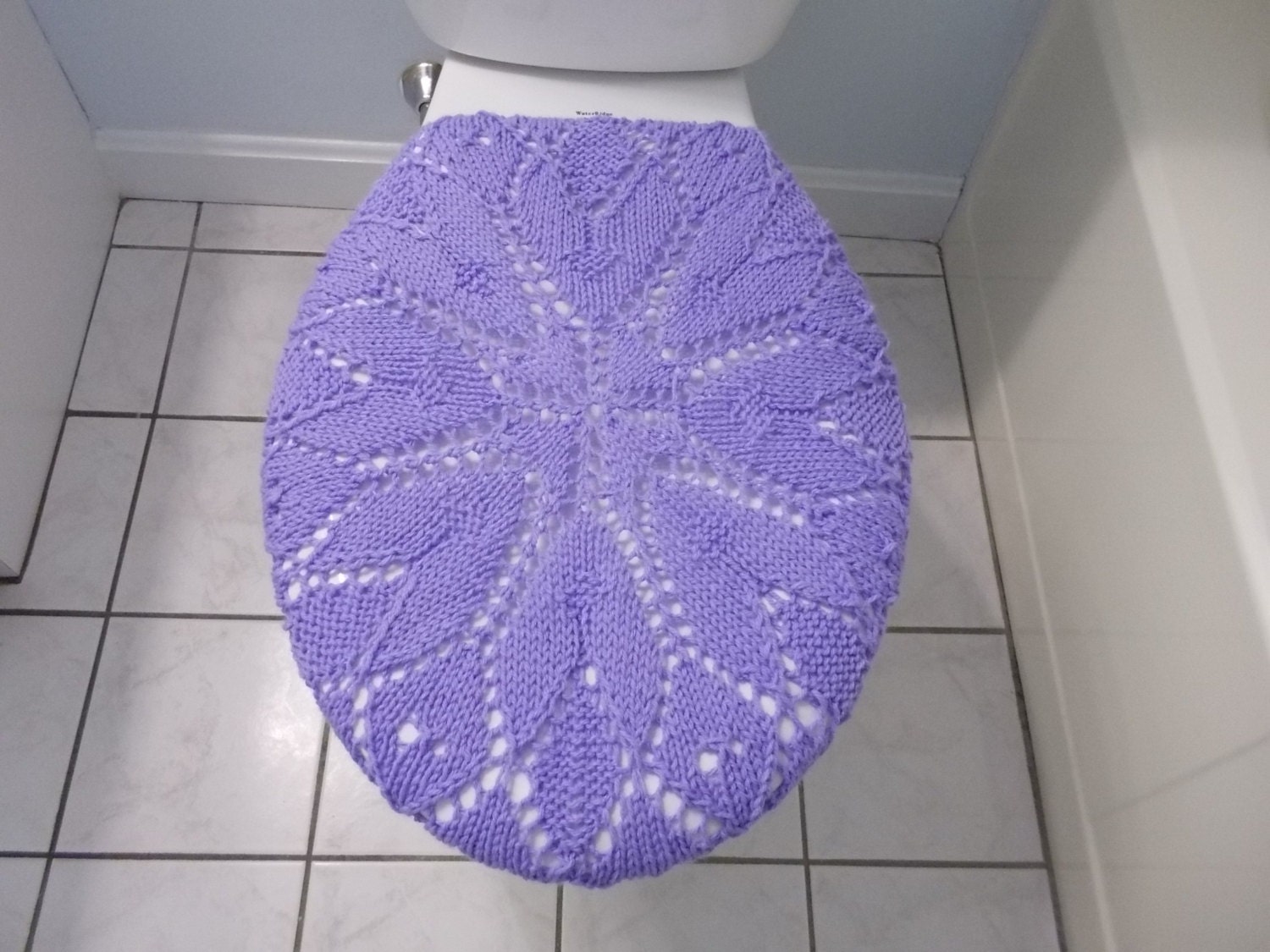 Knit Toilet Seat Cover or Knit Toilet Tank Lid Cover