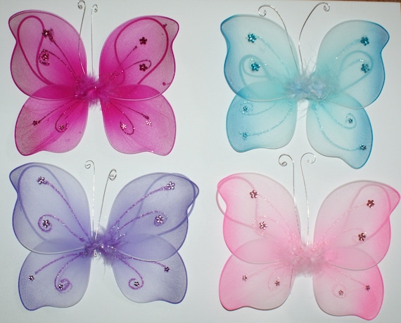 Butterfly curtain tie backs for childrens room, nursery decor by CoolbabyBoutique