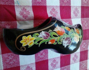 Vintage Souvenir from Holland, Wooden Shoe ECS