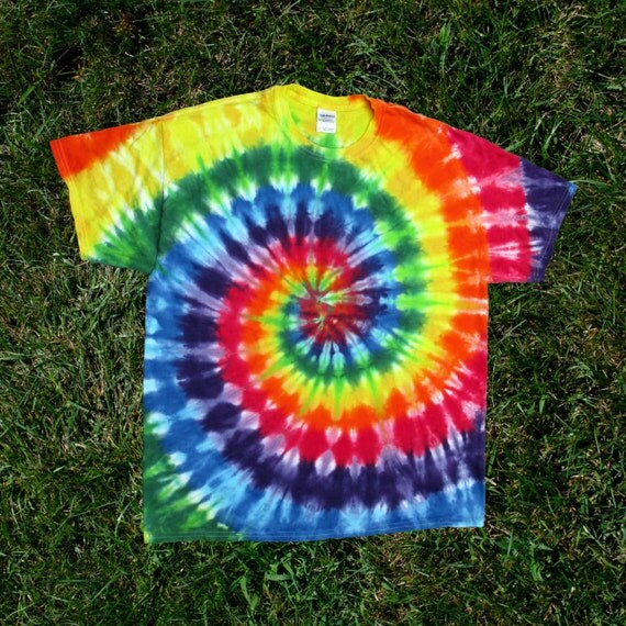 Rainbow Spiral Tie Dye Tee