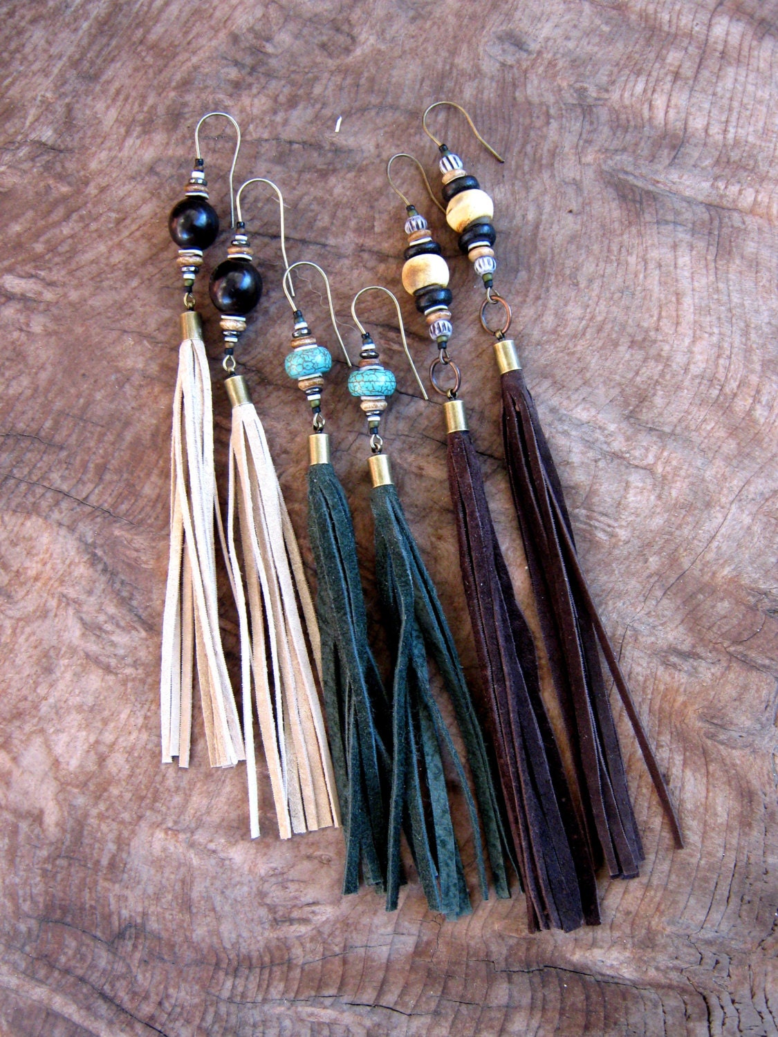 Suede Tassel Earrings
