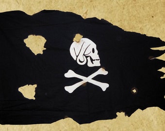 3' X 5' Pirate Flag: Battle-Worn Canvas Henry Avery by Libertalia