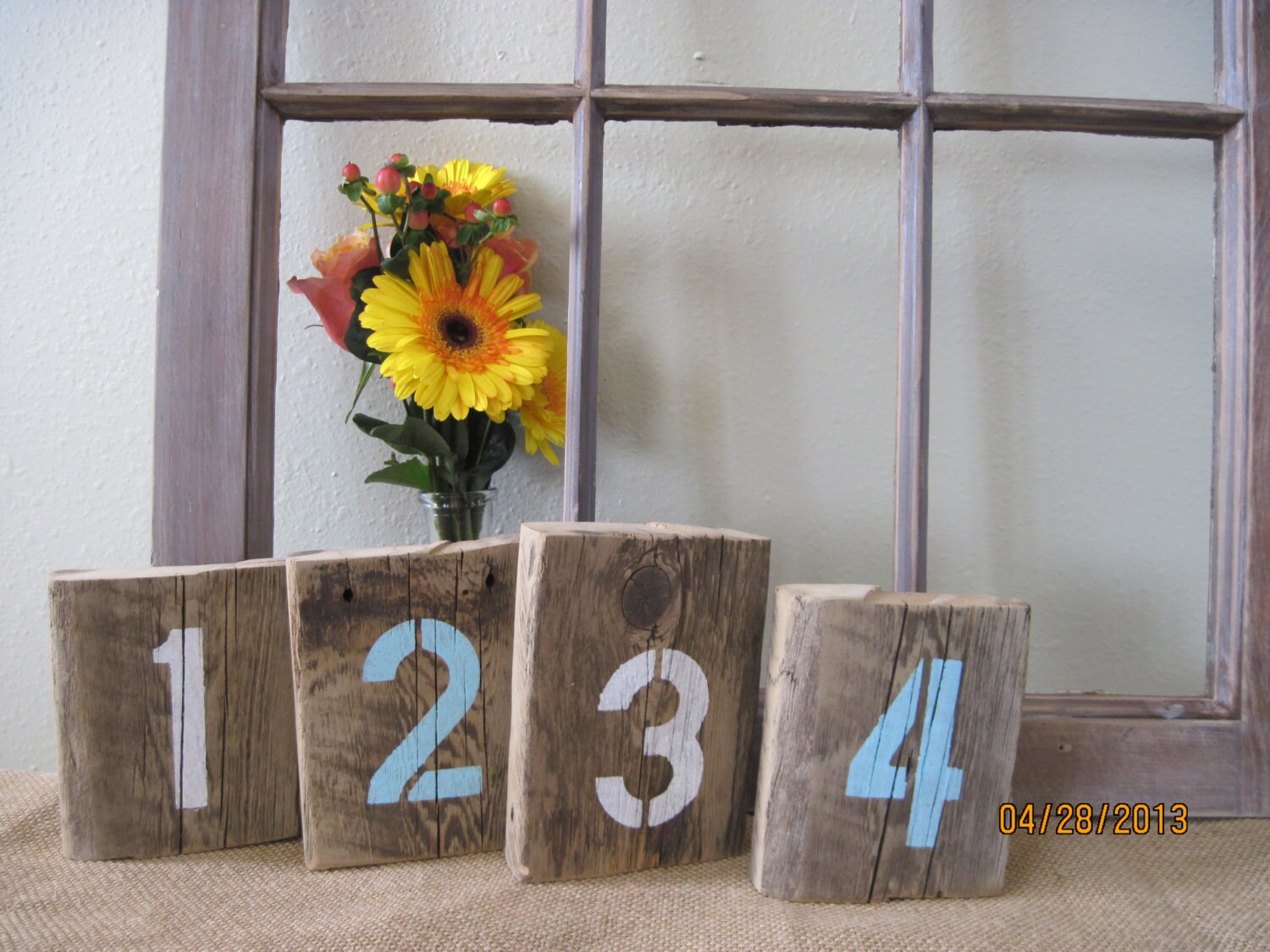 10 Rustic Table Numbers Wedding Shabby Southern Barn Wood Board Letters Decor Party Reclaimed Rustic Country