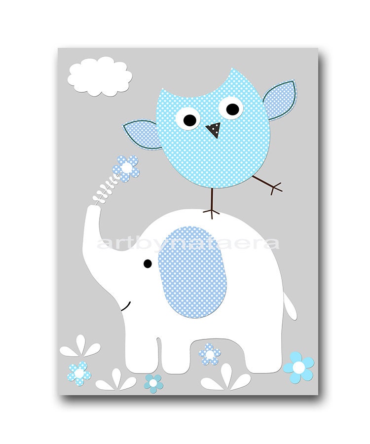 Baby Boy Nursery art print Childrens Wall Art Baby Room Decor