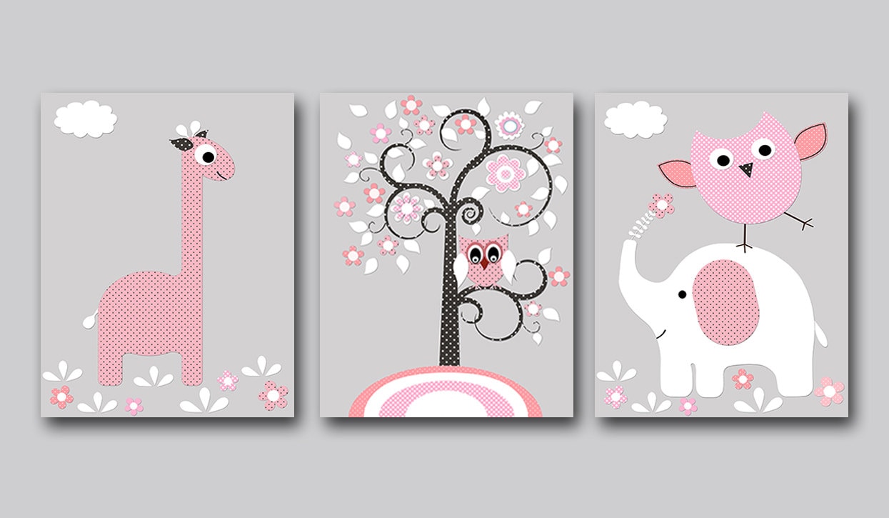 elephant giraffe baby nursery print children wall elephant giraffe baby nursery print children wall