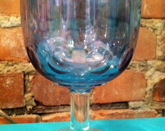Iridescent Carnival Glass Goblet
