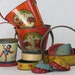 Collection of Vintage French Beach Toys / Country French / Summertime Decor / Beach Decor