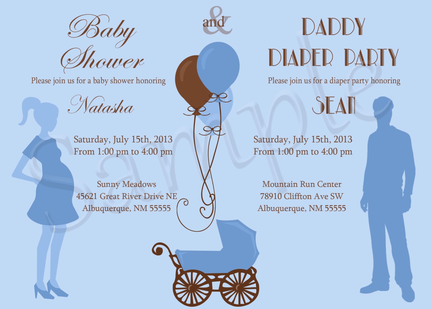 Baby Shower and Diaper Party Invitation by ...