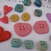 handmade buttons - lavander, mint , pink, blue, orange... - set of 20