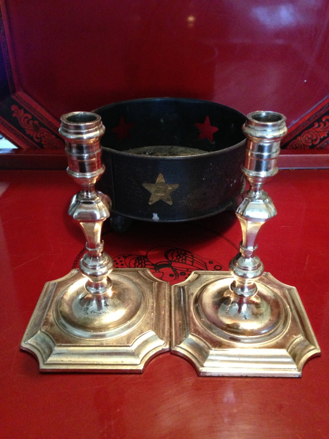 Vintage Altar Ritual Candle Holders altar by TriquetraBoutique