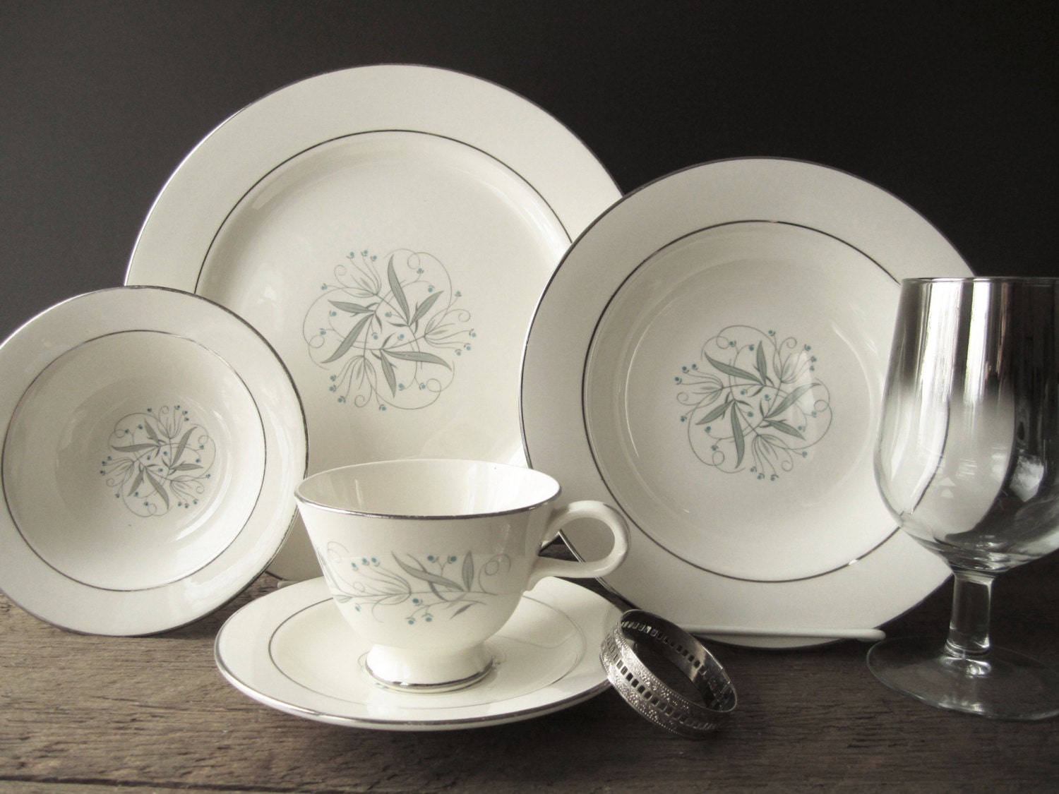Homer Laughlin Celeste Dinnerware with by SwoonVintageAndSuch