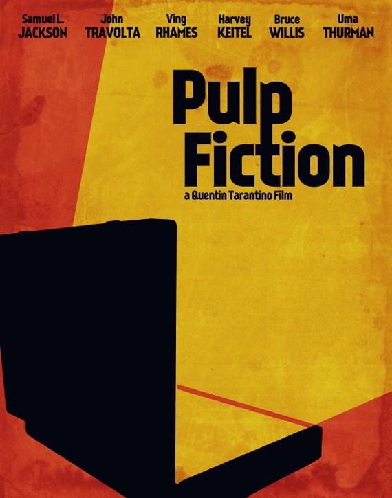 Pulp Fiction Briefcase 11 x 14 Print Etsy