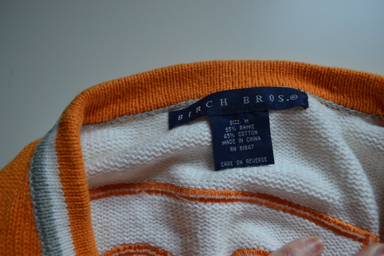 Vintage 1980s VOLS Cardigan Sweater Tennessee Vols Orange and