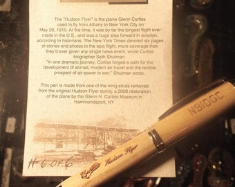 Historical Wood Pen- Curtiss Hudso n Flyer 