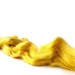 Yellow Tussah Silk - 10g - 0.35oz - spinning - felting - silk paper making