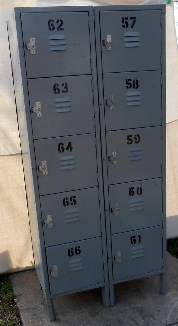 Vintage Industrial School Locker