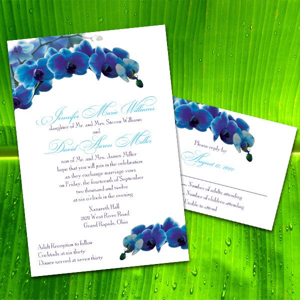 Orchid Wedding Invitations 4