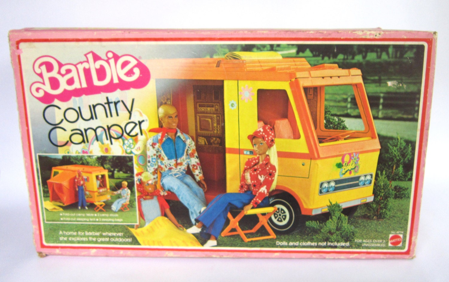 Vintage 1975 Barbie Country Camper w/ Original Box Sleeping