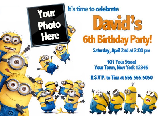 Minions Invitation Background 4