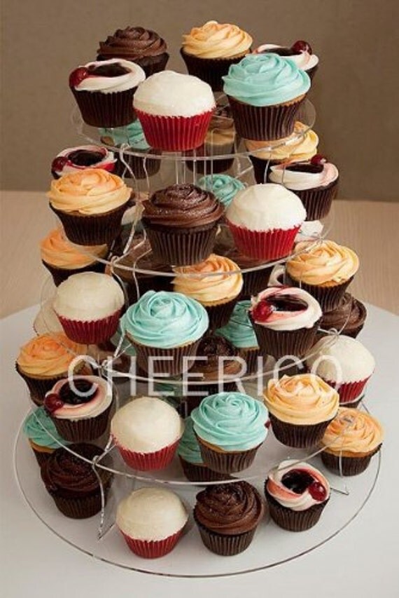 5 Tier Round Wedding Mirrored Effects STEP Cupcake Stand Tree 5 Tier Round Wedding Mirrored Effects STEP Cupcake Stand Tree