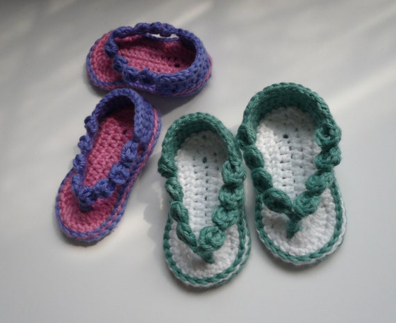 Crochet Pattern-   Princess Amber Flip Flop Sandal