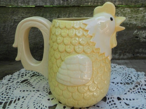 Vintage Serving Rooster Pitcher Chicken Hen Pitcher   Il 570xN.465112944 Mz3x 