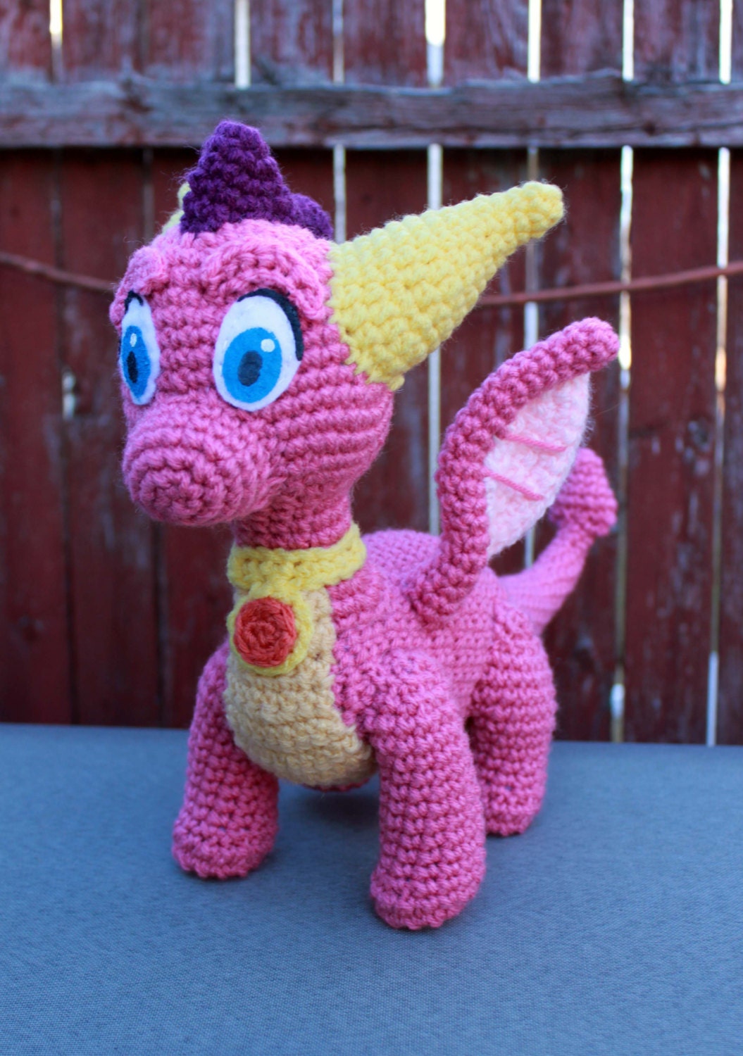 Crochet Pattern Spyro and Ember Inspired Dragon by MilesofCrochet