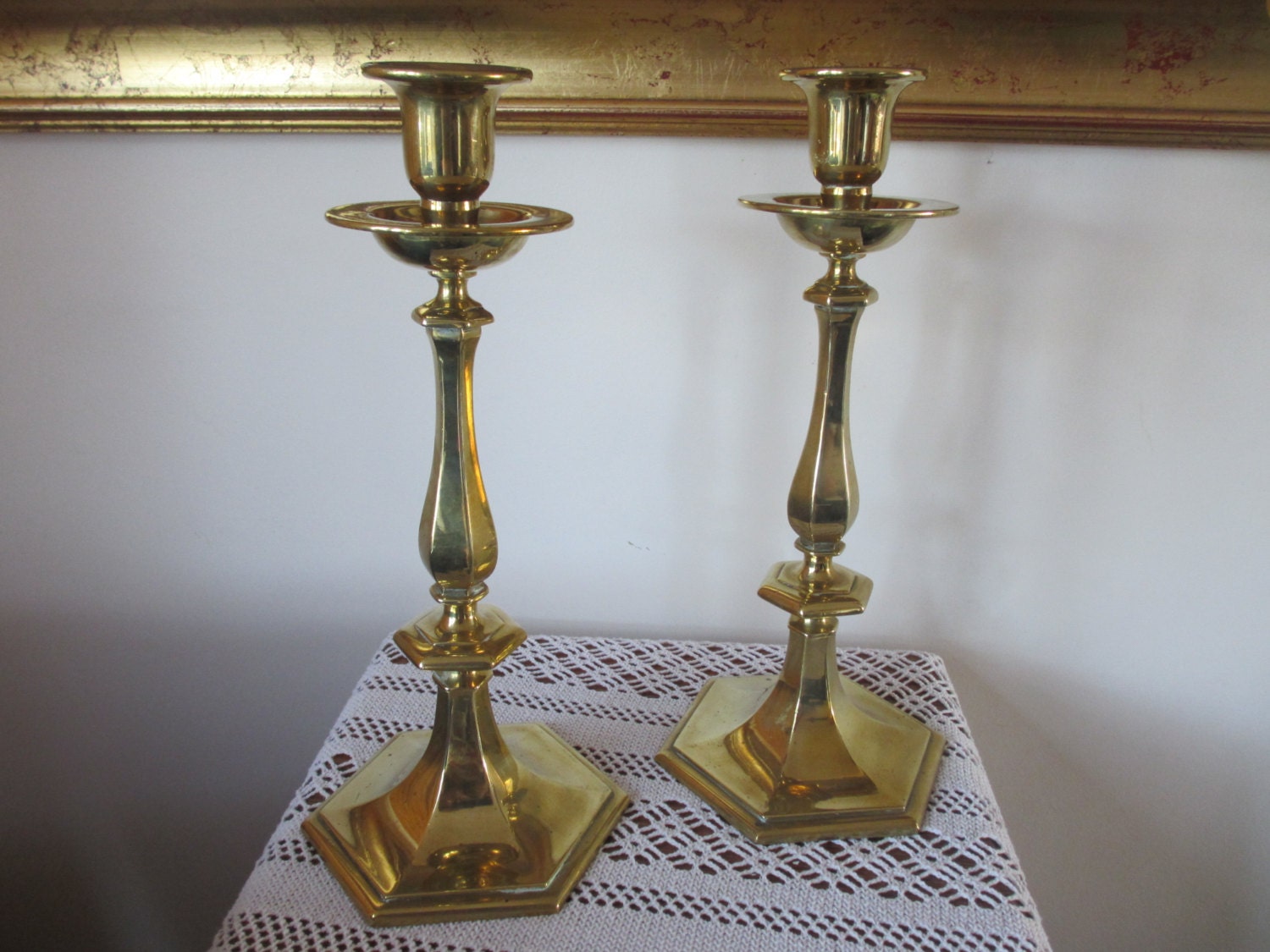 Vintage Pair Of Heavy Solid Brass Candlesticks   Il Fullxfull.465993984 Ekfy 