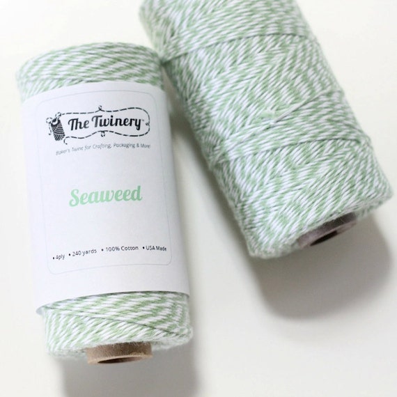 Bakers Twine - Seaweed - 4 Ply Twine - 240 Yard Spool - The Twinery - Craft Supplies Il_570xn
