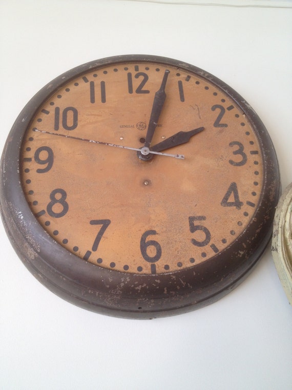 GENERAL ELECTRIC Antique Station Wall clock by VintageLoveAntiques